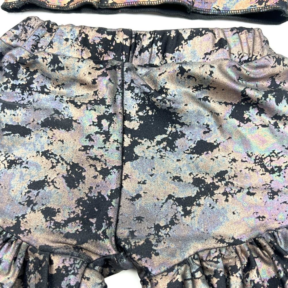 Little Southern Swag Handmade Metallic Ruffle Set - Picture 5 of 9